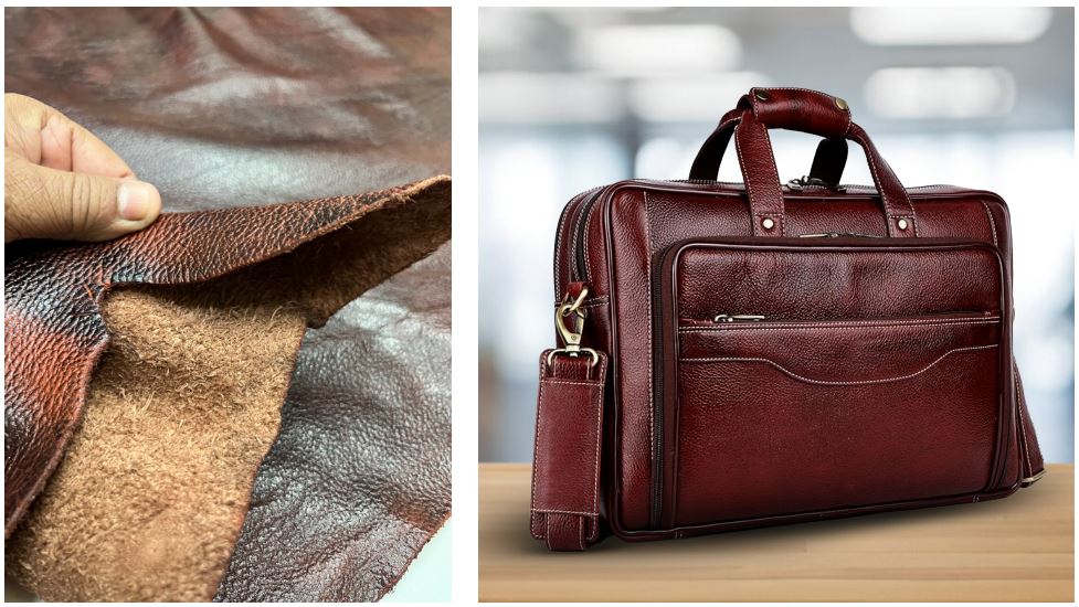 Frontier leather bag for men